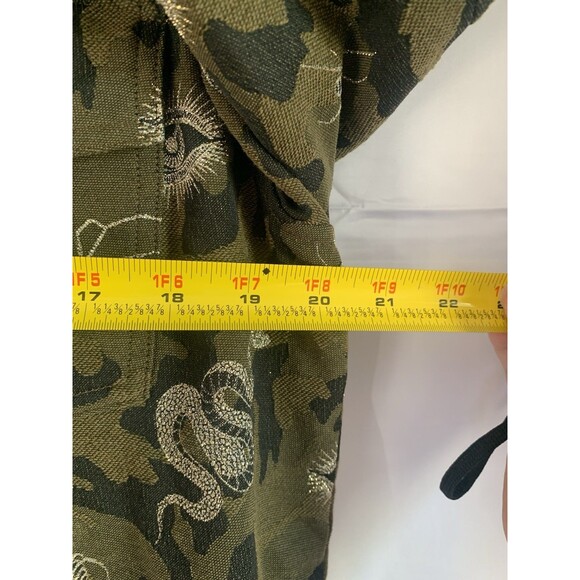 Johnny Was Workshop Shirt Jacket SM Camo Witchy Embroidery - Picture 4 of 11